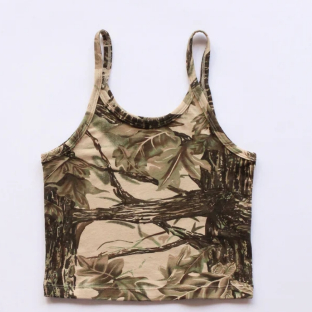 FOUND ARQ Crop Camo Crop Tank